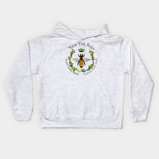 Save the Bees Kids Hoodie by Dream and Design